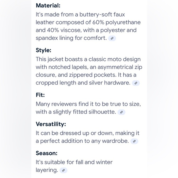 BLANK NYC Good Vibes Faux Leather Moto Jacket Size Medium NWOT - Picture 11 of 11